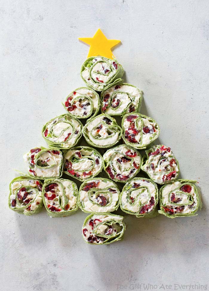 Cranberry Feta Pinwheel Tree