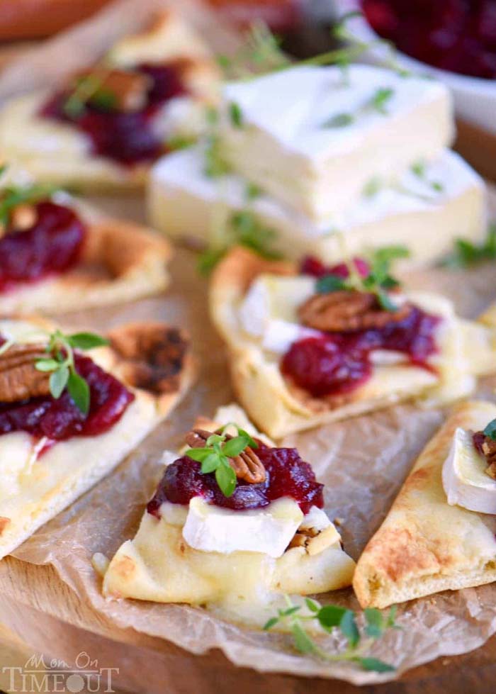 Cranberry Pecan Brie Bites