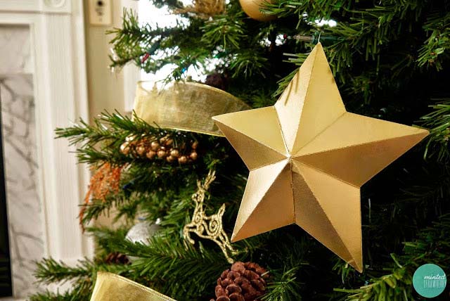 DIY Cardboard Star Ornaments