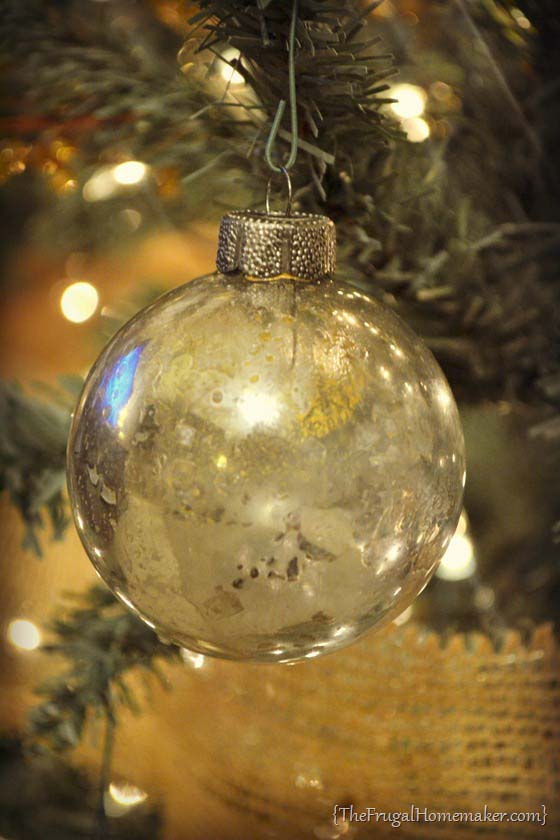DIY Mercury Glass Ornaments