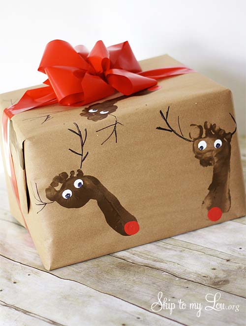 DIY Wrapping Paper #Christmas #diy #gift #wrapping #decorhomeideas