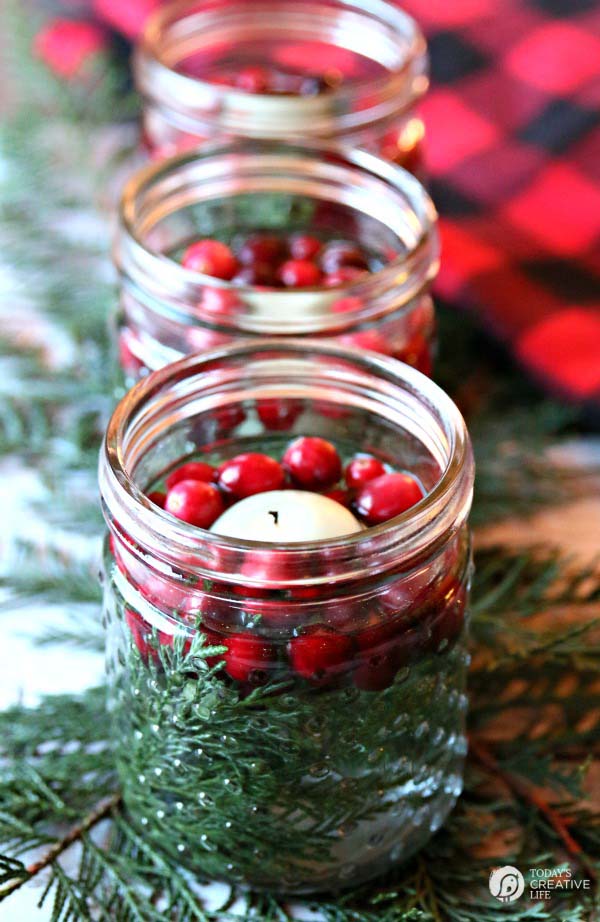 Easy Holiday Table Decor #Christmas #natural #decoration #decorhomeideas