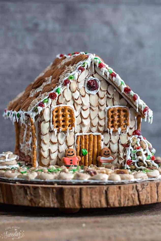 Easy No Bake Gingerbread House #Christmas #gingerbread #house #decorhomeideas