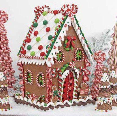 Festive Gingerbread House #Christmas #gingerbread #house #decorhomeideas