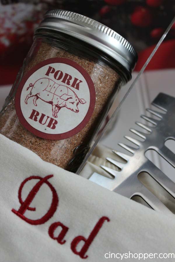 Gift In a Jar Pork Rub Recipe #Christmas #diy #stocking #stuffer #decorhomeideas