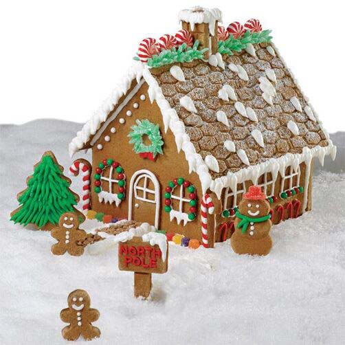 Grand Gingerbread House #Christmas #gingerbread #house #decorhomeideas