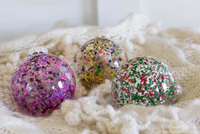 Melted Crayon Ornaments
