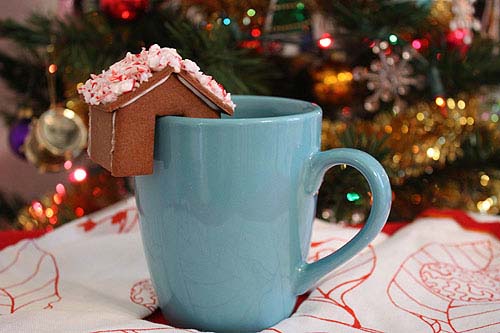 Mini Gingerbread for Mug #Christmas #gingerbread #house #decorhomeideas