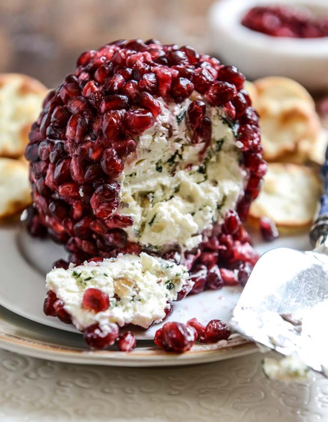 Pomegranate Cheeseball