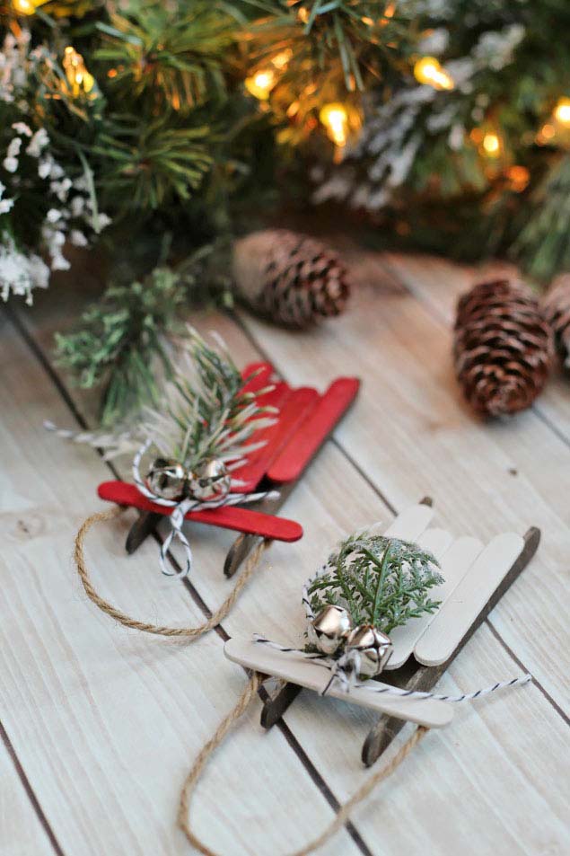 Popsicle Stick Sleds