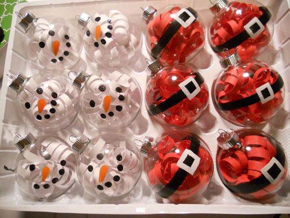 Santa and Snowmen Ornaments