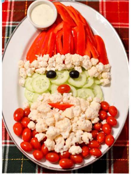 Santa Veggie Tray