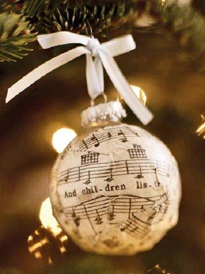 Sheet Music Ornament