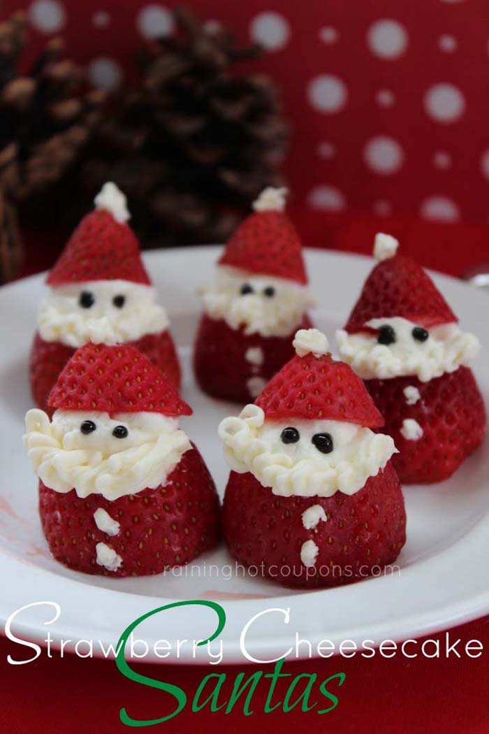 Strawberry Cheesecake Santas