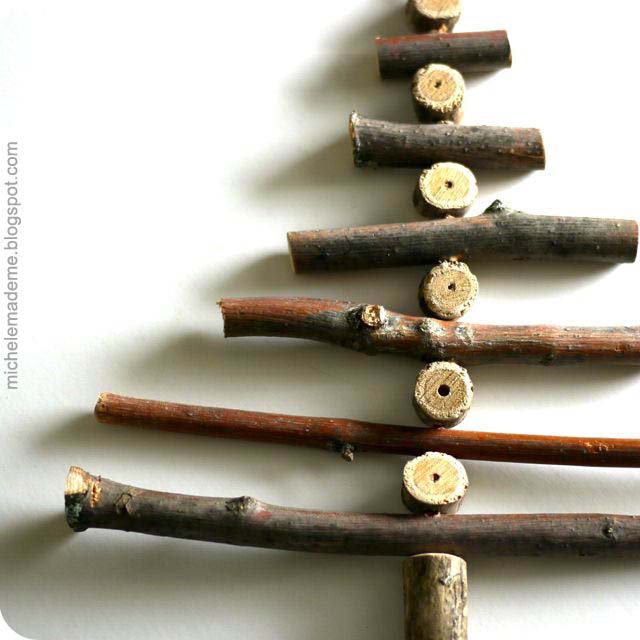 Twig Christmas Tree Ornament