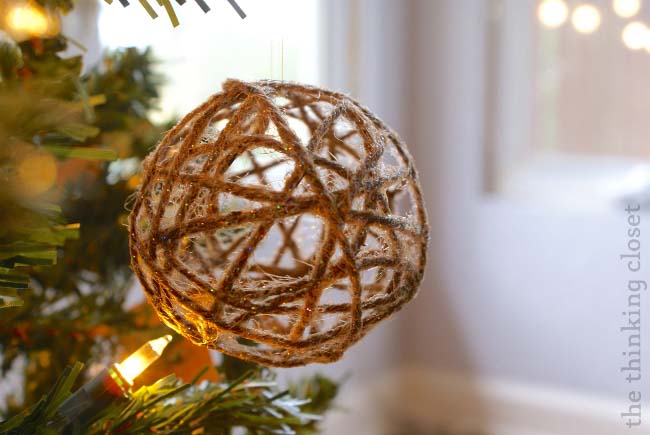 Twine Ball Ornament Tree