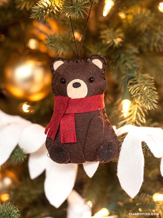 Wool Felt Bear Stuffie