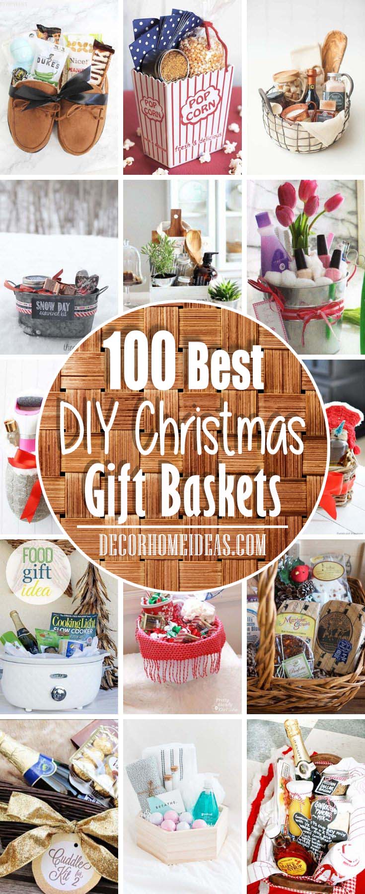 Best Christmas Gift Baskets #Christmas #gift #basket #decorhomeideas