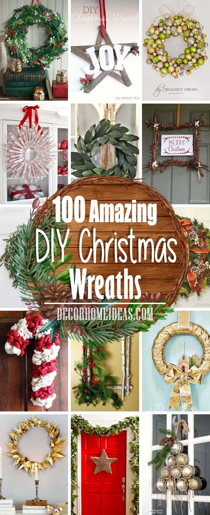 Best DIY Christmas Wreaths #Christmas #diy #wreath #decorhomeideas