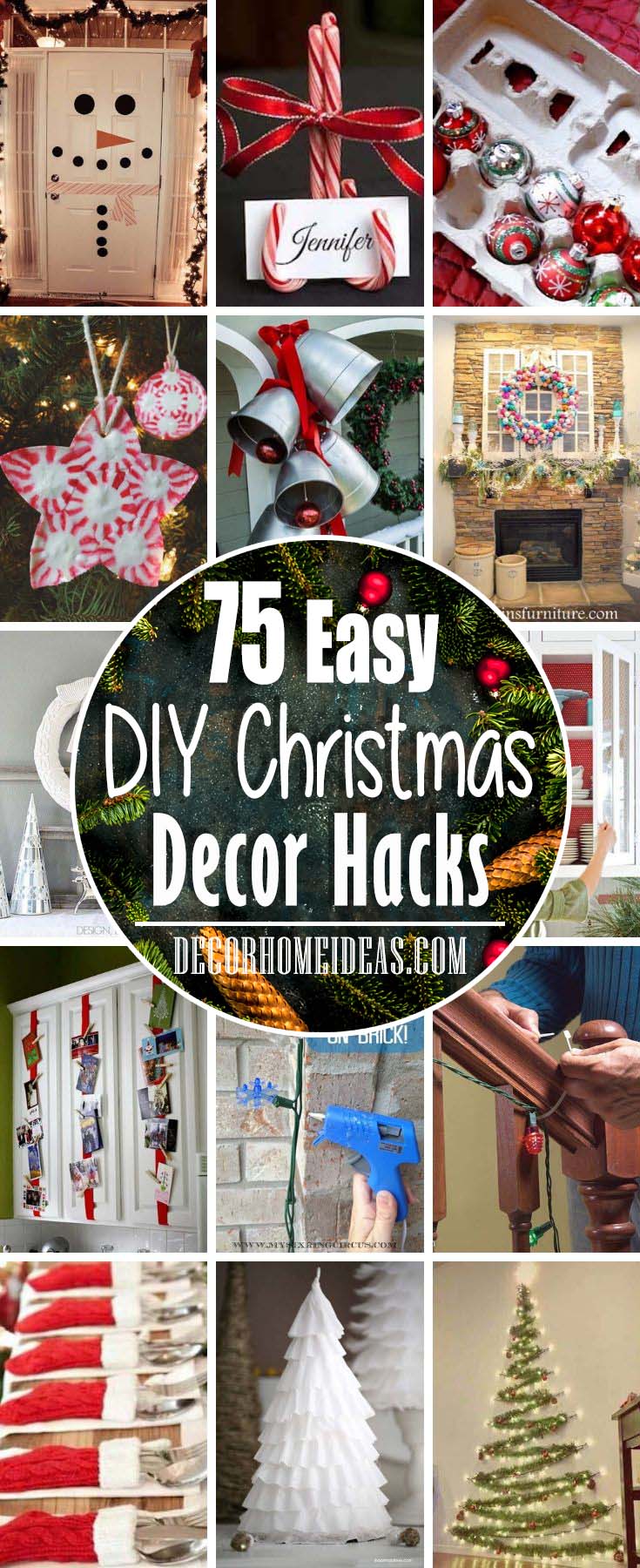 Best Easy Cheap Christmas Decor Hacks #diy #Christmas #decor #hacks #decorhomeideas