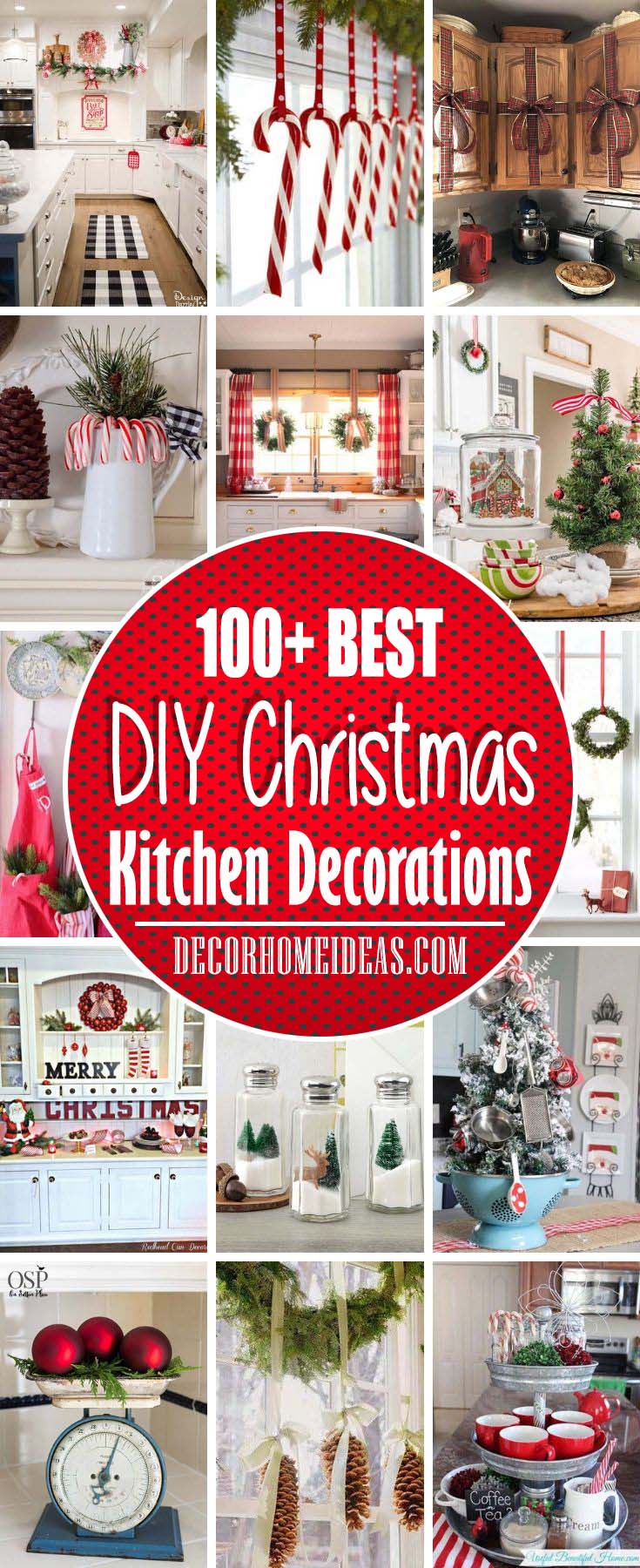 Best Kitchen Christmas Decorations #Christmas #diy #kitchen #decorhomeideas