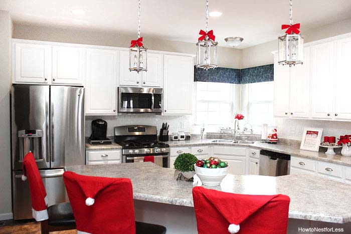 Christmas Kitchen Makeover #Christmas #kitchen #decoration #decorhomeideas