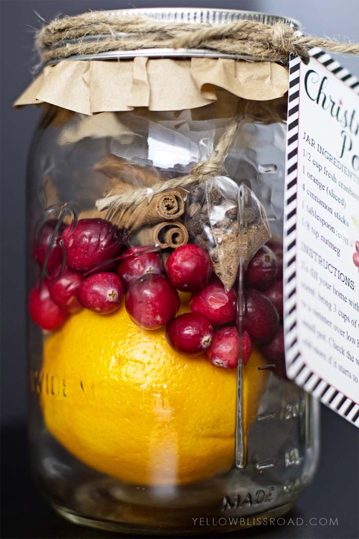 Christmas Potpourri #Christmas #diy #basket #gift #decorhomeideas