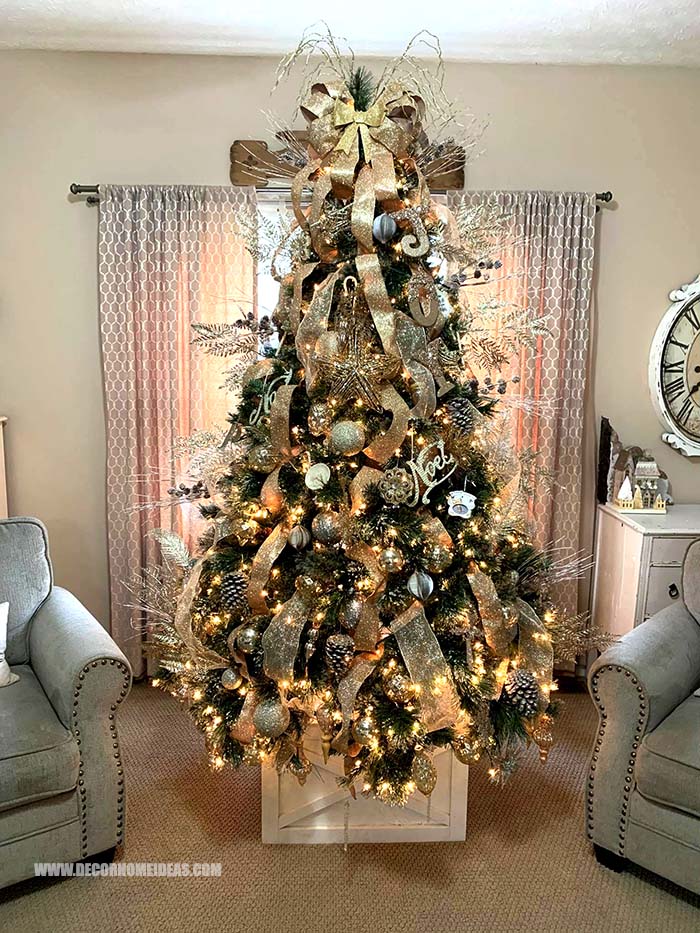 Gold And Silver Christmas Tree