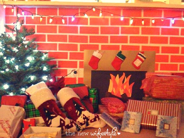 Paper Fireplace #Christmas #decor #hacks #diy #decorhomeideas