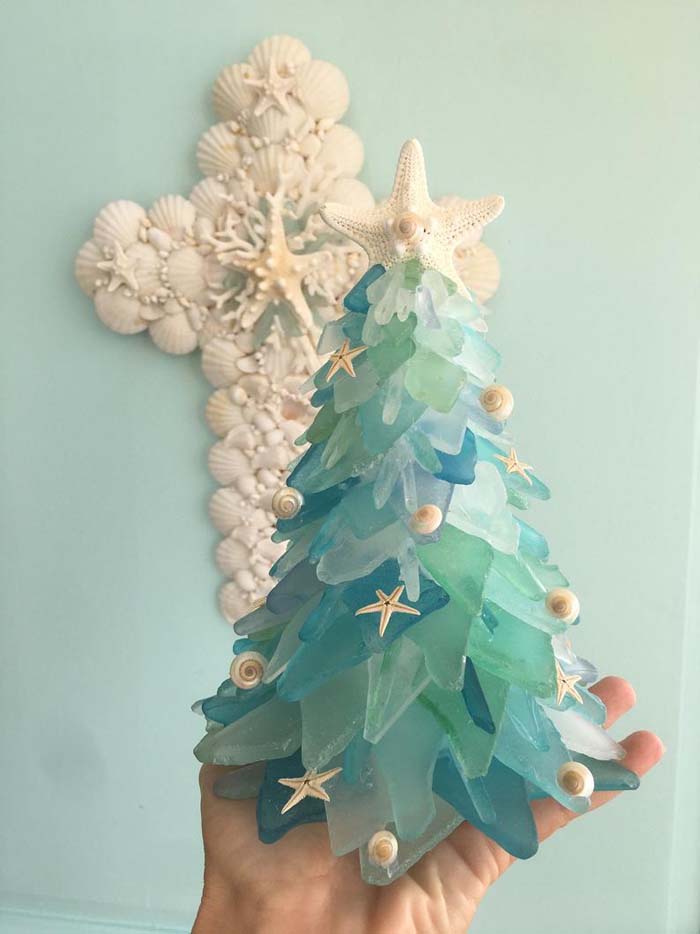 Sea Glass Christmas Tree 8