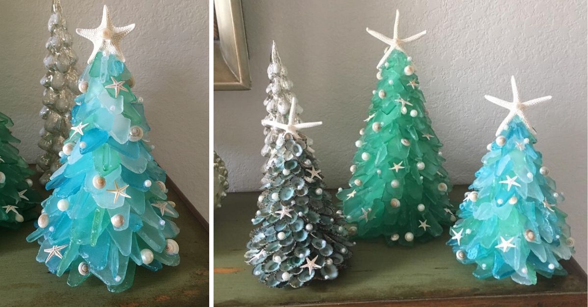 Sea Glass Christmas Tree Idea