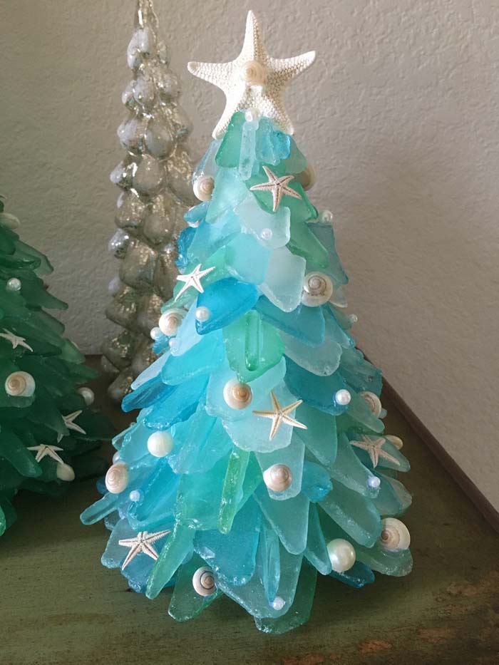 Sea Glass Christmas Tree