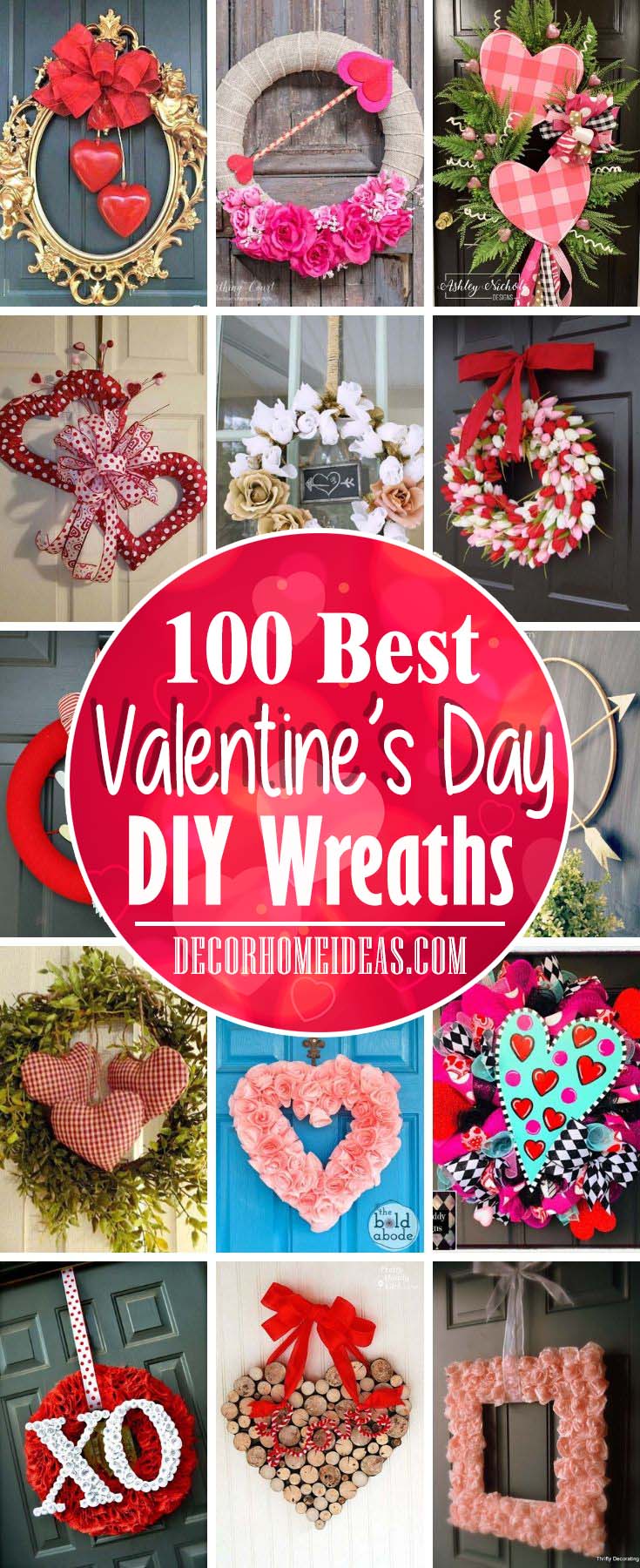 Best Diy Valentines Day Wreaths #valentine #diy #wreath #decorhomeideas