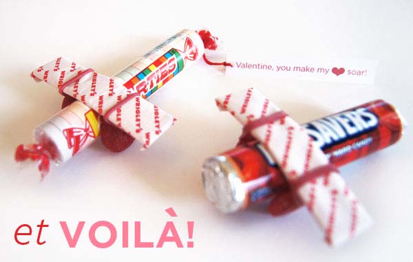 Candy Airplane Valentines #valentine #crafts #kids #decorhomeideas