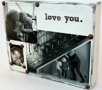 DIY distressed Photo Block #valentinesday #gifts #diy #decorhomeideas