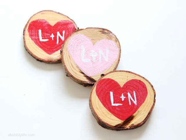 DIY Heart Coasters #valentinesday #gifts #diy #decorhomeideas