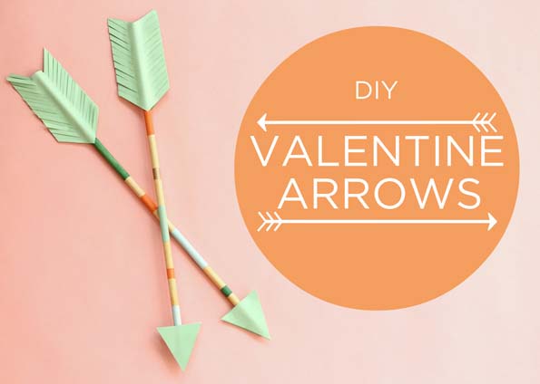 DIY Valentine Arrows #valentine #dollarstore #diy #decor #decorhomeideas