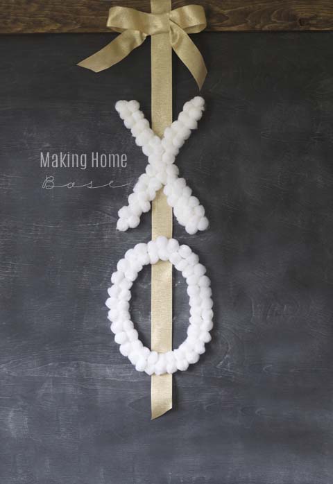 DIY XO Wreath #valentine #dollarstore #diy #decor #decorhomeideas