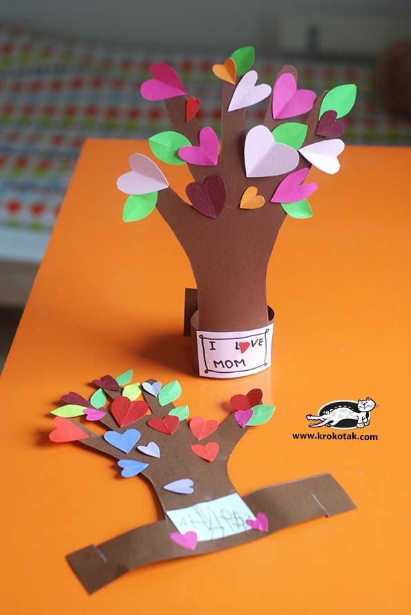 Flowering Tree #valentine #crafts #kids #decorhomeideas