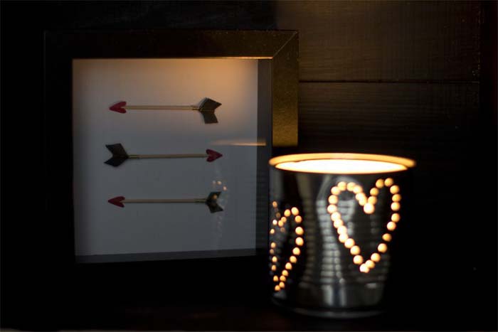 Heart Light Diy Display #valentinesday #gifts #diy #decorhomeideas