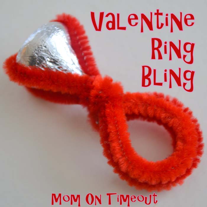 Hershey Kiss Rings #valentine #crafts #kids #decorhomeideas