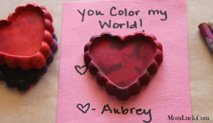 Melted Crayon Hearts #valentine #crafts #kids #decorhomeideas