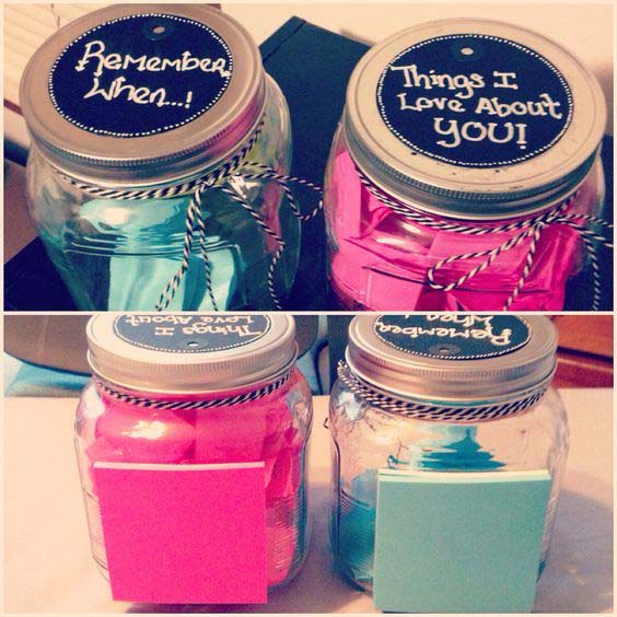 Memory Jars #valentinesday #crafts #jars #gifts #decorhomeideas