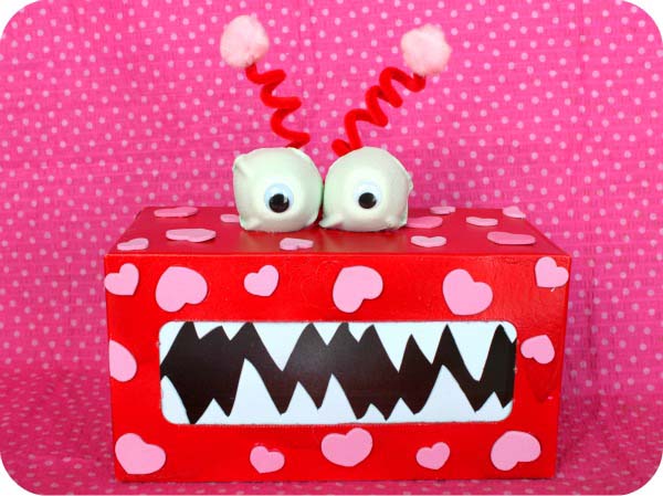 Monster Box #valentine #crafts #kids #decorhomeideas