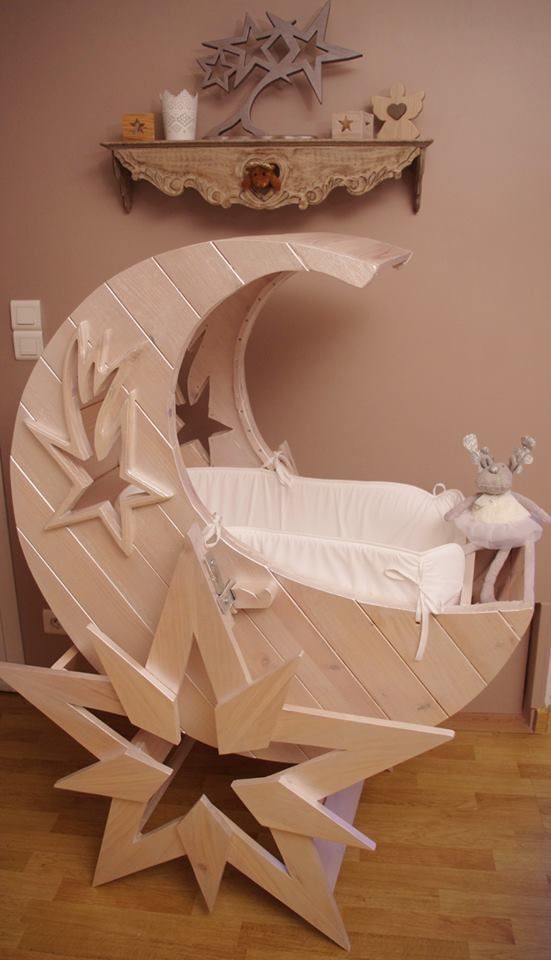 Moon And Stars Crib Mobile #moon #crib #baby #cot #decorhomeideas