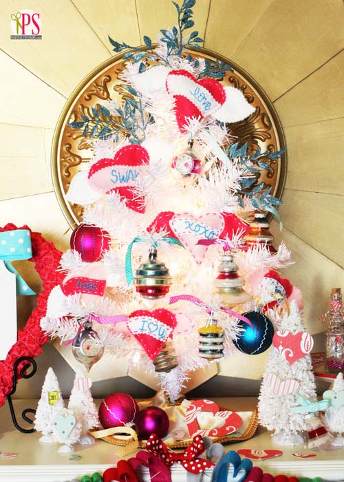 Old Vintage Valentine Tree #valentine #tree #diy #decorhomeideas