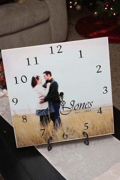 Photo Clock #valentinesday #gifts #diy #decorhomeideas