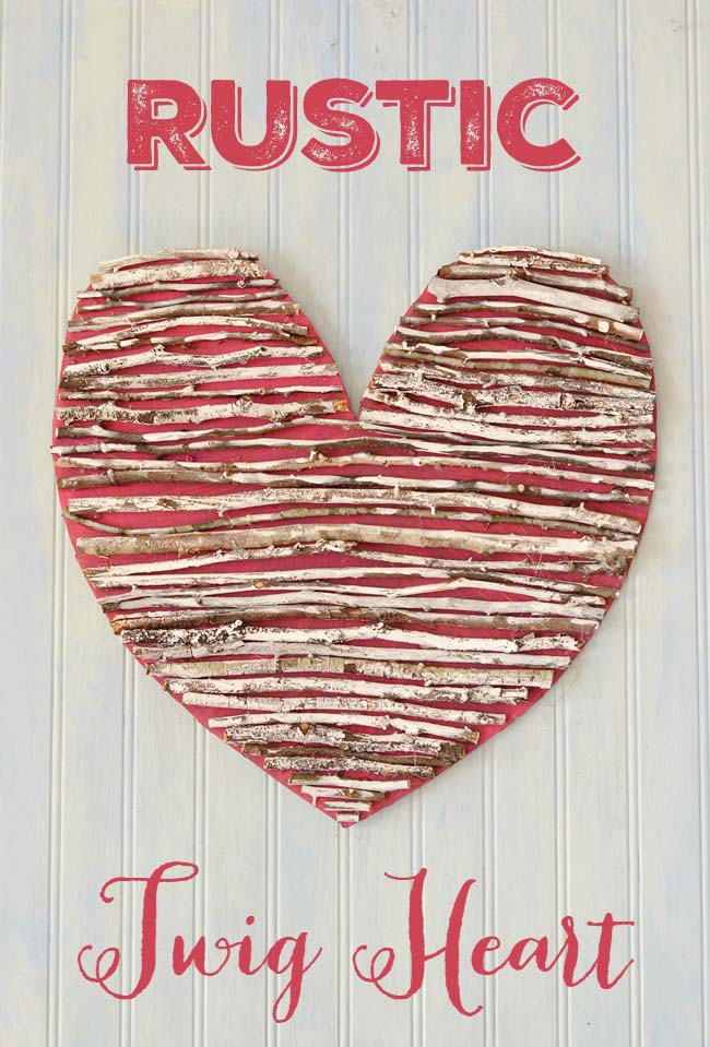 Rustic Twig Heart #valentinesday #rustic #decor #diy #decorhomeideas