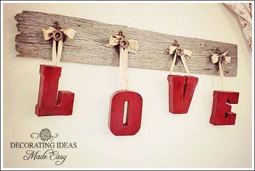 Rustic Valentines Day Decorations #valentinesday #rustic #decor #diy #decorhomeideas