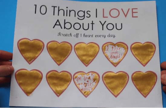 Scratch Off Hearts #valentinesday #gifts #diy #decorhomeideas